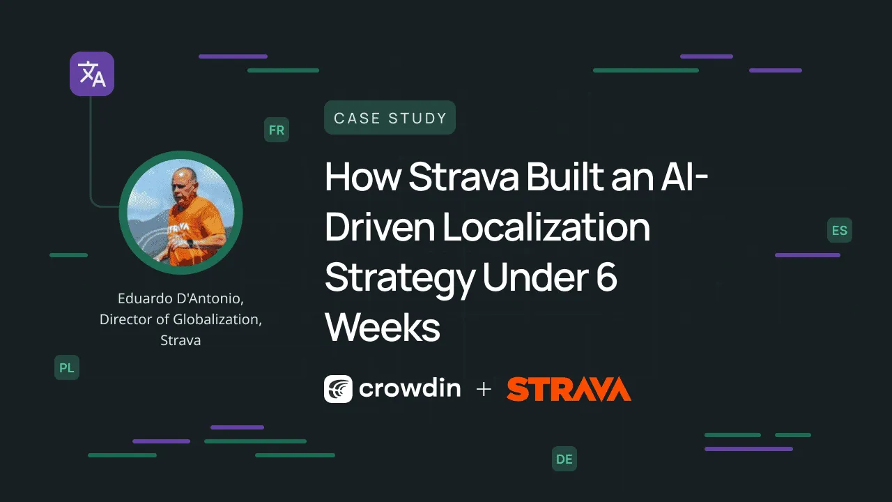 Strava localization with Crowdin